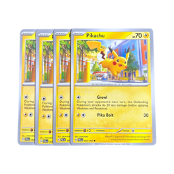 Pokemon TCG Pikachu 062/193 X4 Paldea Evolved - Image 1