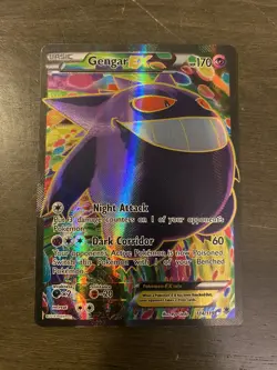 Gengar EX 114/119 - XY Phantom Forces Full Art Ultra Rare Pokemon TCG- LP - Image 1