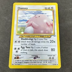Chansey 31/105 Neo Destiny Regular Uncommon LP Condition Pokemon TCG - Image 1
