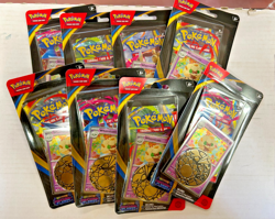 Lot 8x Pokemon Phantasmal Flames Whimsicott Pack Blister OVP English Sealed New - Image 1