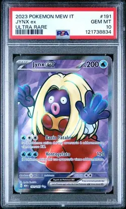 Pokemon PSA 10 Jynx Ex #191 Full Art MEW IT Ultra Rare 2023 Italiano - Image 2