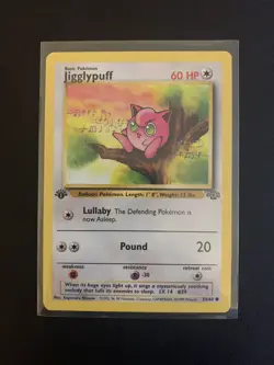Pokemon TCG Jigglypuff Jungle 54/64 1st Edition 1999 NEAR MINT With Hard Case - Image 1