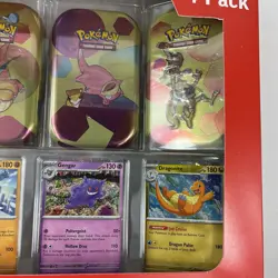 Pokemon TCG 151 Mini Tins 4 Pack + 4 Promos Sealed NIB Sams Club Exclusive NEW - Image 3