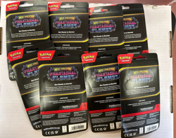 Lot 8x Pokemon Phantasmal Flames Hydrapple Premium Checklane Blister OVP English - Image 2