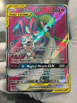 Pokemon TCG Gardevoir & Sylveon GX 204/214 Unbroken Bonds Holo Full Art LP - Image 3