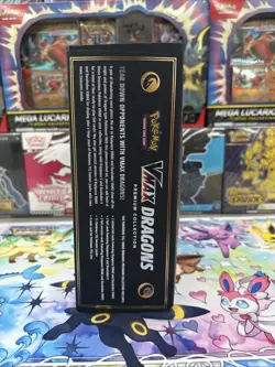 Pokemon TCG: Sword & Shield VMAX Dragons Premium Collection - Factory Sealed - Image 2
