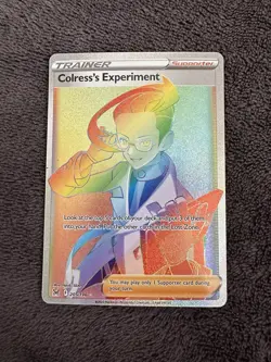 Colress's Experiment 205/196 Rainbow Rare Pokemon Lost Origin NM - Image 1