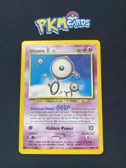 Pokemon TCG Unown B Neo Revalation 39/64 Regular LP. - Image 1