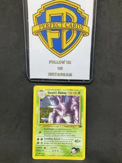 POKEMON GYM CHALLENGE UNLIMITED GIOVANNI’S NIDOKING HOLO 7/132 PR/DMG - Image 1