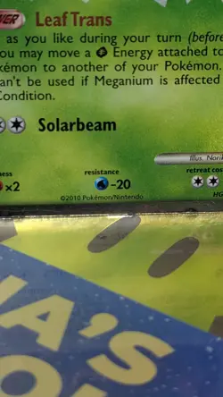 Pokemon TCG 2010 Meganium Prime HGSS08 Holo Foil Promo - Image 5