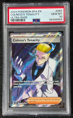 Pokemon TCG Colress's Tenacity Ultra Rare 087/064 Shrouded Fable English PSA 10 - Image 1