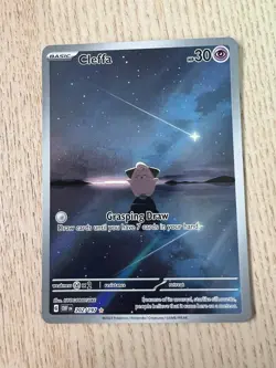 Pokemon TCG Cleffa 202/197 SV03: Obsidian Flames Holo Nintendo 2023 NM full art - Image 1