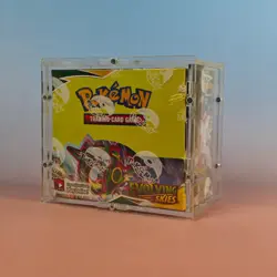 EVOLVING SKIES POKEMON BOOSTER BOX SEALED (ENGLISH) + ACRYL DISPLAY CASE OVP - Image 1