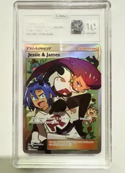 2019 Pokemon Jessie & James Full Art Hidden Fates TAG GEM Mint 10 Crown Gem - Image 3
