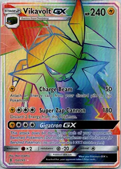 Pokemon SM - Guardians Rising #152/145 Vikavolt GX (Secret) - Image 1
