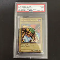 2002 Yu-Gi-Oh! LOB-120 1st Ed Asian-English Left Arm Of The Forbidden One PSA 7 - Image 1