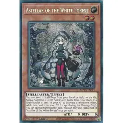Yu-Gi-Oh Astellar of the White Forest MP25-EN079 Prismatic Secret Rare 1st Ed. - Image 1
