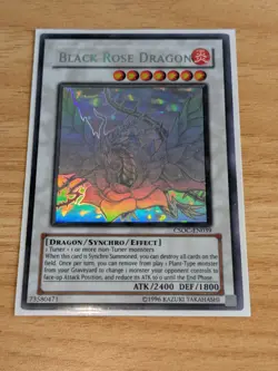 Yu-Gi-Oh CSOC-EN039 Black Rose Dragon Ghost Rare UNL Edition - Image 1