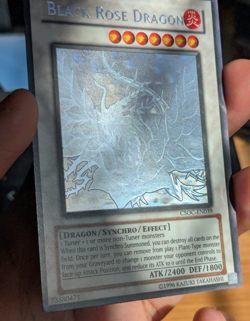 Yu-Gi-Oh CSOC-EN039 Black Rose Dragon Ghost Rare UNL Edition - Image 3