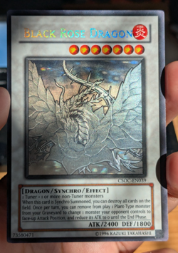 Yu-Gi-Oh CSOC-EN039 Black Rose Dragon Ghost Rare UNL Edition - Image 4
