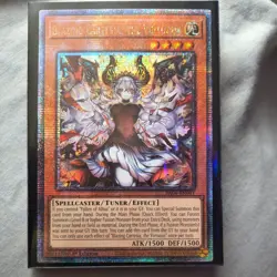 Yugioh - 1st ed Blazing Cartesia, the Virtuous RA04-EN041 QCR Alt Art MP - Image 1