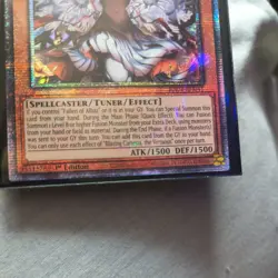 Yugioh - 1st ed Blazing Cartesia, the Virtuous RA04-EN041 QCR Alt Art MP - Image 2