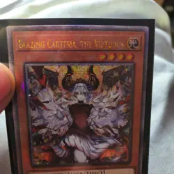 Yugioh - 1st ed Blazing Cartesia, the Virtuous RA04-EN041 QCR Alt Art MP - Image 4