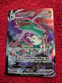 Rayquaza VMAX Pokemon Card Rapid Strike Holo Rare 320 HP TG20/TG30 - Image 1