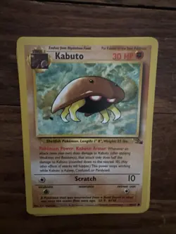 Kabuto 1st Edition 50/62 Fossil Set 1999 Pokemon Common Card - Image 1