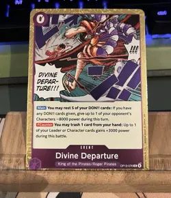 Divine Departure OP13-076 Foil Rare Carrying On His Will One Piece Card Game - Image 1