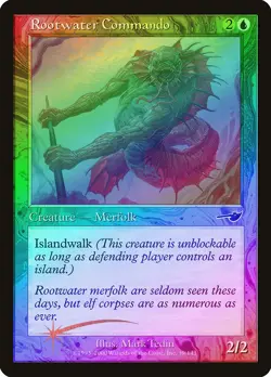 Rootwater Commando FOIL Nemesis NM Blue Common MAGIC GATHERING CARD ABUGames - Image 1