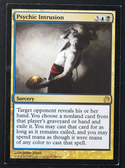 Psychic Intrusion Theros Miscut Error Magic Card MTG - Image 1