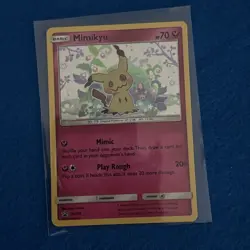 Mimikyu Sun & Moon Black Star Promo SM163 Holo Pokemon TCG Card LP EX - Image 1
