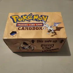 Vintage 1999 POKEMON FOSSIL 1st Ed Promo Collector's CARD BOX Very Rare Box Only - Image 1