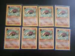 9x Near Mint Kabuto 1st Edition 50/62 Fossil Set 1999 Pokemon Common Card NM Lot - Image 1