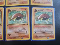 9x Near Mint Kabuto 1st Edition 50/62 Fossil Set 1999 Pokemon Common Card NM Lot - Image 3