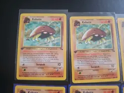 9x Near Mint Kabuto 1st Edition 50/62 Fossil Set 1999 Pokemon Common Card NM Lot - Image 4
