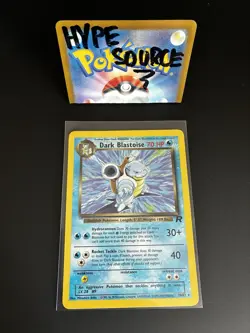 Dark Blastoise 20/82 Team Rocket LP Rare Vintage Pokemon TCG Card - Image 1