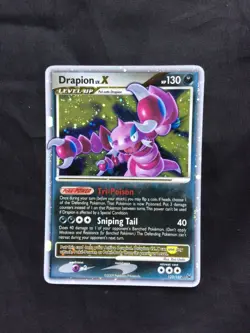 Pokemon Cards: Platinum Rare Holo: Drapion Lv. X 123/127 - Image 1