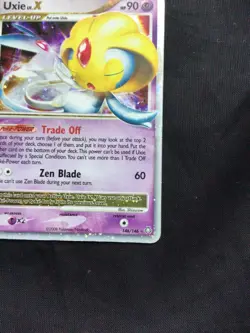 Pokemon Cards: Legends Awakened Rare Holo: Uxie Lv. X 146/146 - Image 5