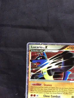 Pokemon Cards: Mysterious Treasures Rare Holo: Lucario Lv. X 122/123 - Image 3
