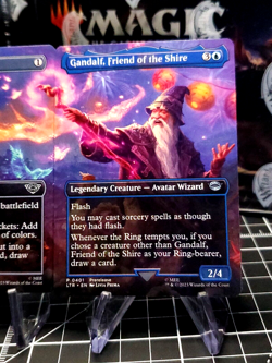 Gandalf, Friend of the Shire & Wizard's rockets LOTR Borderless REGULAR NM/M - Image 3