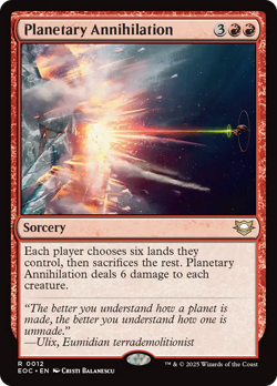 Planetary Annihilation #12 | NM | Edge of Eternities Commander EOC Magic MTG - Image 1