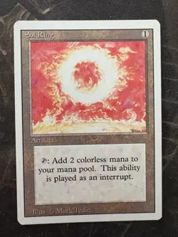*** REVISED 3rd Edition - Sol Ring *** NM-Mint - DUTY PAID - Magic MtG - Image 1