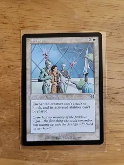 Arrest - Mercadian Masques - MTG Magic - Uncommon - White Enchant Creature - Image 1