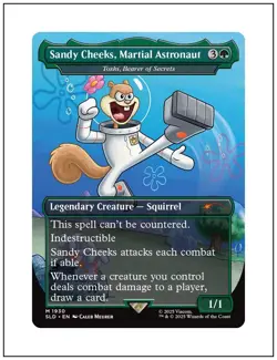 1x Sandy Cheeks, Martial Astronaut, Non-Foil, Spongebob Secret Lair Drop, MTG NM - Image 1