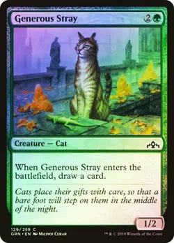 Generous Stray - Guilds of Ravnica - FOIL - Magic The Gathering - MTG - Image 1