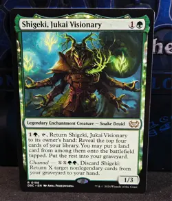 magic the gathering - Shigeki, Jukai Visionary - Legendary Enchantment Creature - Image 1
