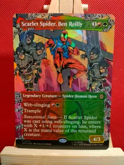 Scarlet Spider, Ben Reilly FOIL (Borderless) - Marvel's Spider-Man - NM - MTG - Image 1