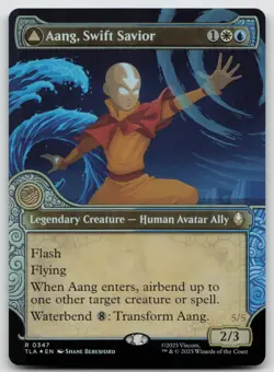 Aang, Swift Savior (Showcase) R Foil Avatar: The Last Airbender 347 NM - Image 2